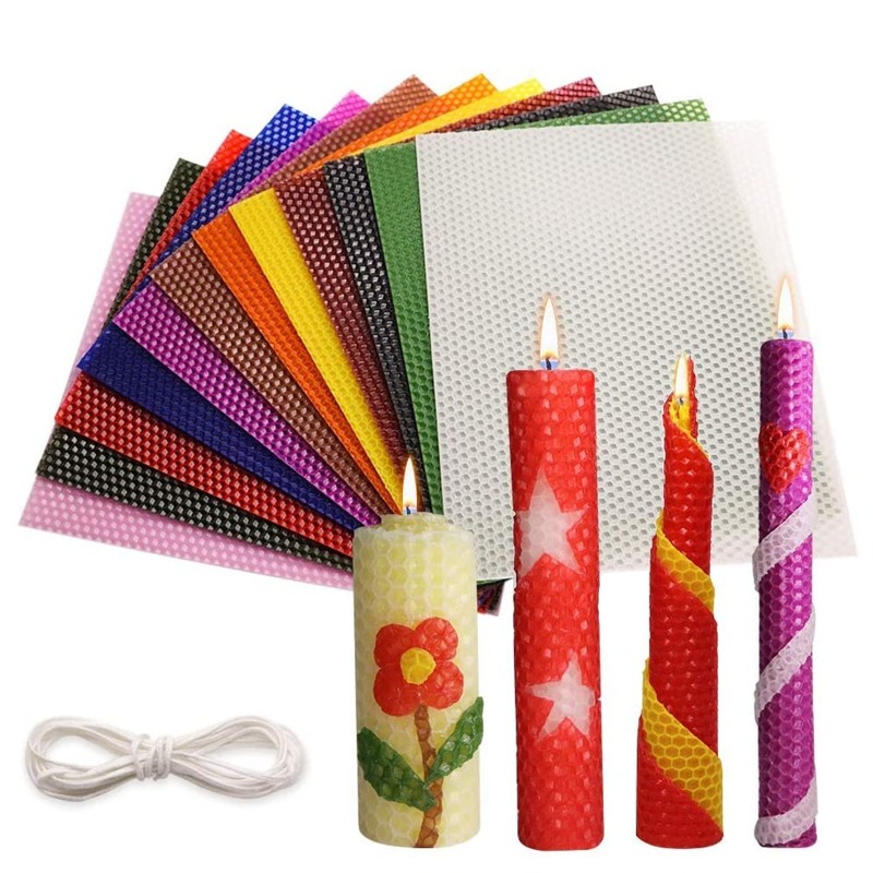 แผ่นขี้ผึ้งสีมาการอง 12 ชิ้น ข - Beeswax Sheet Roll บทวิจารณ์และราคา