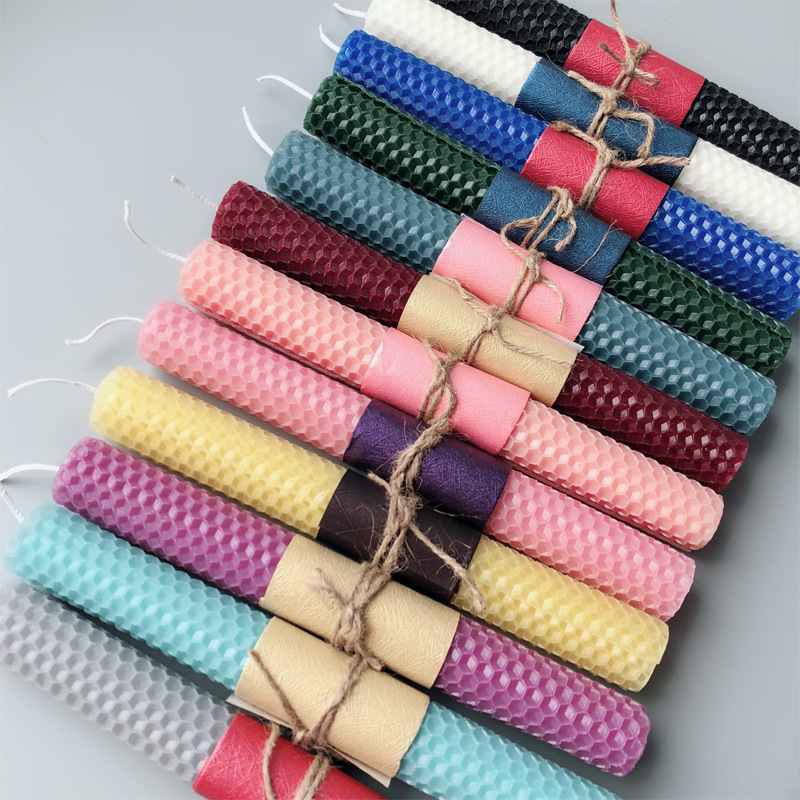 12pcs 15*20 ซม.ขี้ผึ้งแผ่นเทีย - Beeswax Sheet Roll บทวิจารณ์และราคา