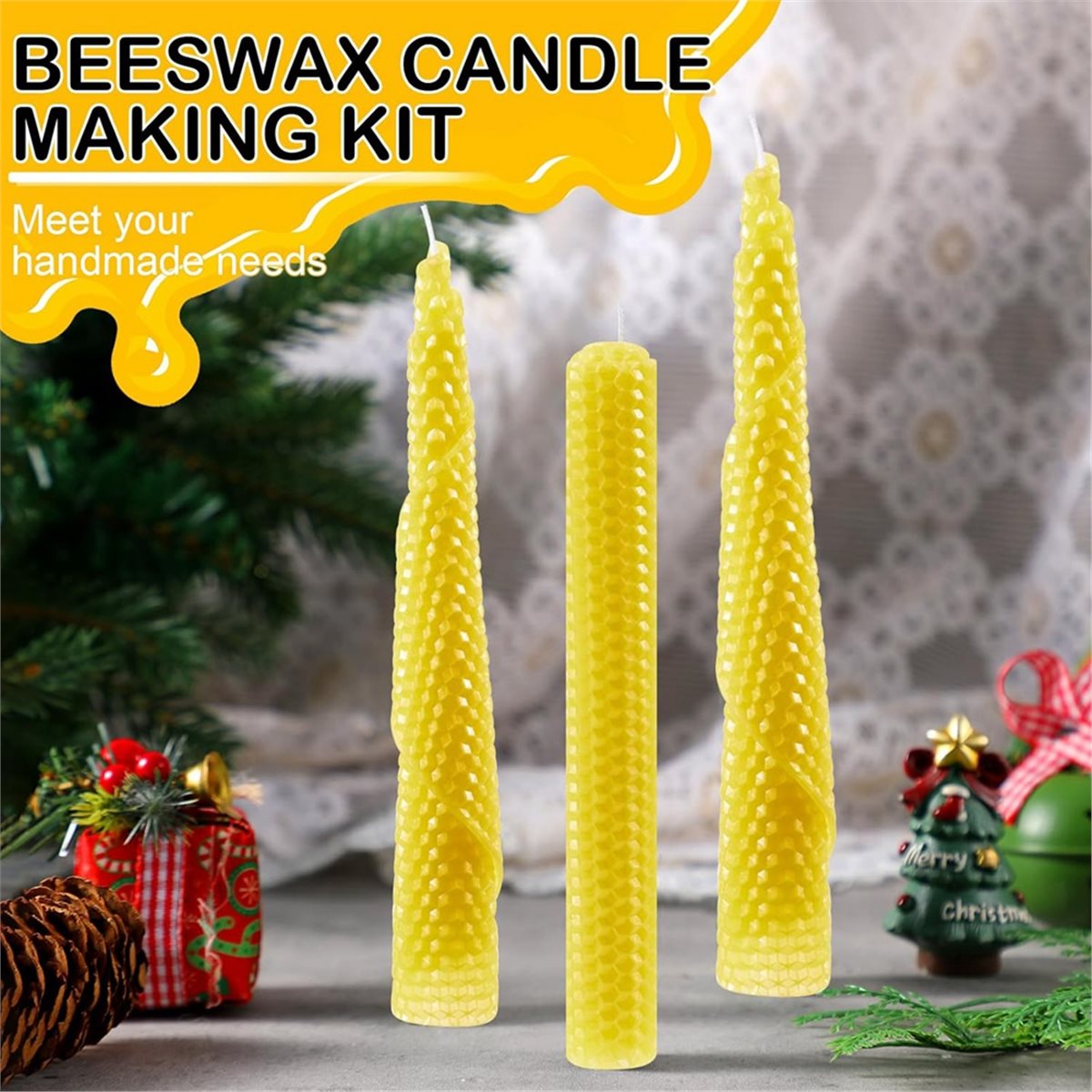 ชุดทำเทียนขี้ผึ้ง N94R 24 ชิ้น - Beeswax Sheet Roll บทวิจารณ์และราคา